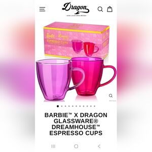 Barbie™ x Dreamhouse® Espresso Cups - Pink and Purple
